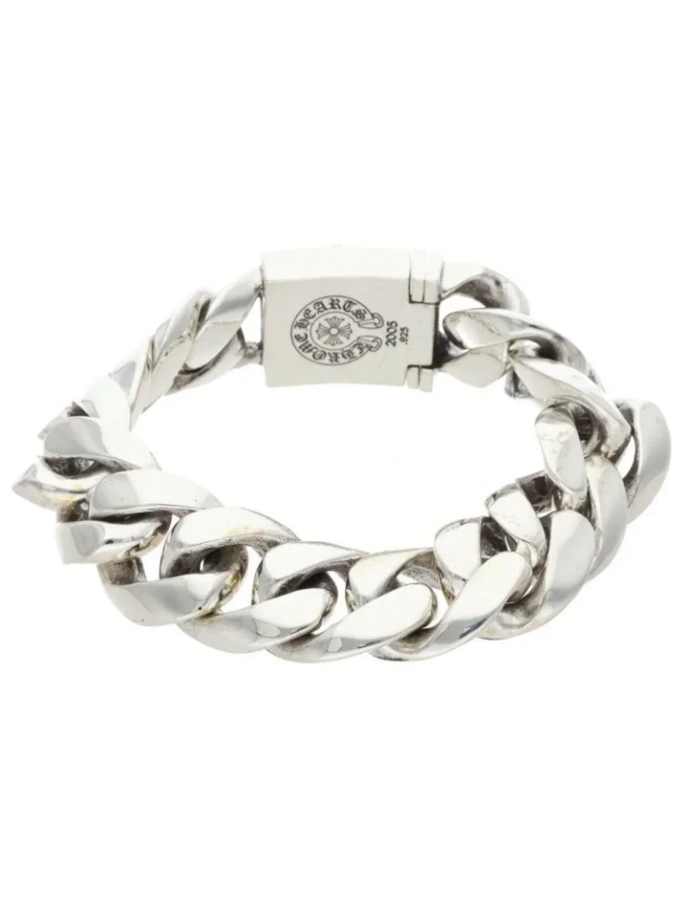 Chrome Hearts Clsc BS Large Box ID Classic Silver Bracelet